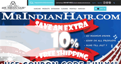 Desktop Screenshot of mrindianhair.com